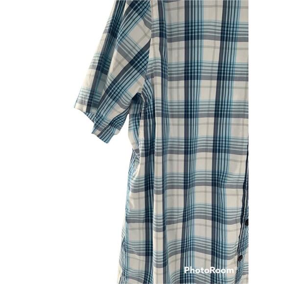Duluth Trading Alaskan Hardgear Madras Shirt Mens 2XL Tall Short Sleeve Preppy - Picture 6 of 9
